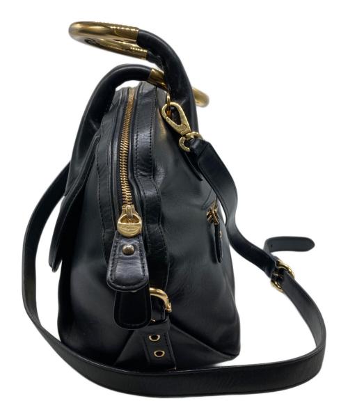 Salvatore Ferragamo（サルヴァトーレ フェラガモ）Salvatore Ferragamo (サルヴァトーレ フェラガモ) 2WAYハンドバッグ ブラックの古着・服飾アイテム