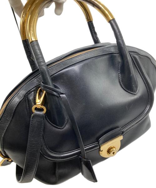 Salvatore Ferragamo（サルヴァトーレ フェラガモ）Salvatore Ferragamo (サルヴァトーレ フェラガモ) 2WAYハンドバッグ ブラックの古着・服飾アイテム