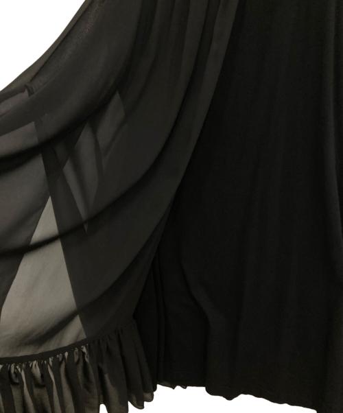 FOXEY NEWYORK（フォクシーニューヨーク）FOXEY NEWYORK (フォクシーニューヨーク) ノースリーブワンピース ブラック サイズ:Ｌの古着・服飾アイテム