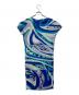 Emilio Pucci (エミリオ プッチ) ノースリーブドレープワンピース ブルー サイズ:S：6000円