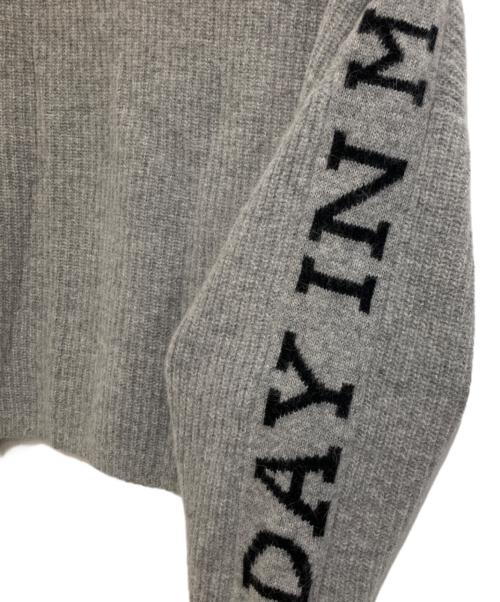 Diagram（ダイアグラム）Diagram (ダイアグラム) ワイドロゴニット グレー サイズ:36の古着・服飾アイテム