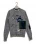 DSQUARED2（ディースクエアード）の古着「パッチワークスウェット」｜グレー