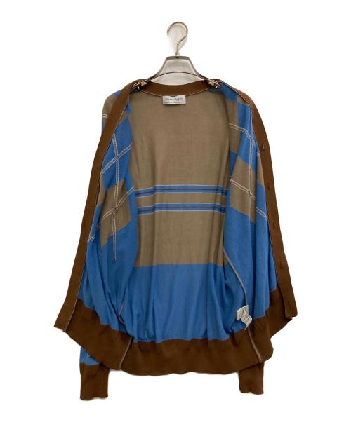 TOMORROW LAND（トゥモローランド）TOMORROW LAND (トゥモローランド) サマーニットカーディガン ブラウン サイズ:Mの古着・服飾アイテム