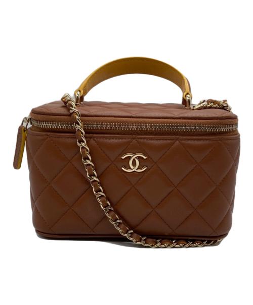 CHANEL（シャネル）CHANEL (シャネル) チェーンバニティバッグ ブラウンの古着・服飾アイテム
