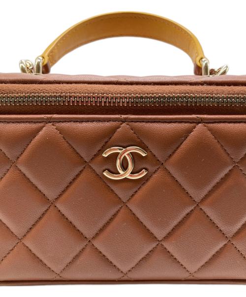 CHANEL（シャネル）CHANEL (シャネル) チェーンバニティバッグ ブラウンの古着・服飾アイテム