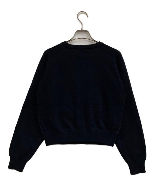 LOUNIE（ルーニー）LOUNIE (ルーニー) ツイードドッキングニットカーディガン ネイビー サイズ:F 未使用品の古着・服飾アイテム