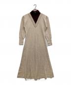 JOSEPHジョゼフ）の古着「タートルネックニットワンピース」｜ベージュ