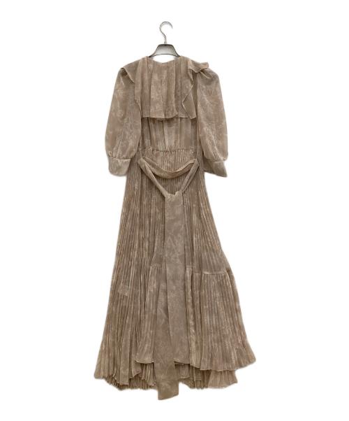 Snidel（スナイデル）Snidel (スナイデル) フリルプリーツプリントワンピース ピンク サイズ:Sの古着・服飾アイテム