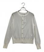 M-PREMIERエムプルミエ）の古着「クルーネックカーディガン」｜ホワイト