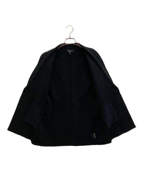 theory（セオリー）theory (セオリー) ニットテーラードジャケット ブラック サイズ:Pの古着・服飾アイテム