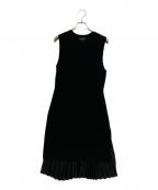 theoryセオリー）の古着「レイヤードノースリーブワンピース」｜ブラック