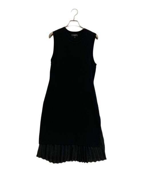 theory（セオリー）theory (セオリー) レイヤードノースリーブワンピース ブラック サイズ:Sの古着・服飾アイテム