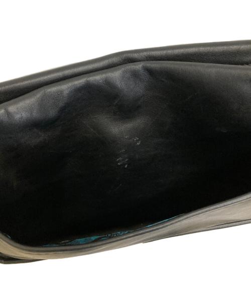 Orobianco（オロビアンコ）Orobianco (オロビアンコ) クロコ型押しショルダーバッグ ブラックの古着・服飾アイテム