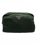 PRADAプラダ）の古着「ナイロンポーチ」｜オリーブ