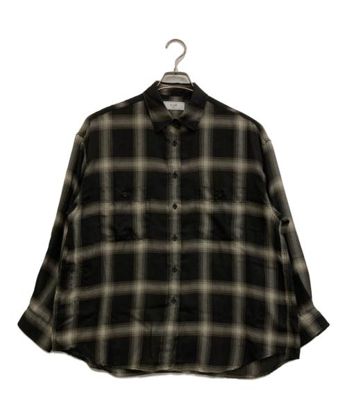 SLOBE IENA（スローブ イエナ）SLOBE IENA (スローブ イエナ) ビエラチェックルーズシャツ ブラック サイズ:-の古着・服飾アイテム