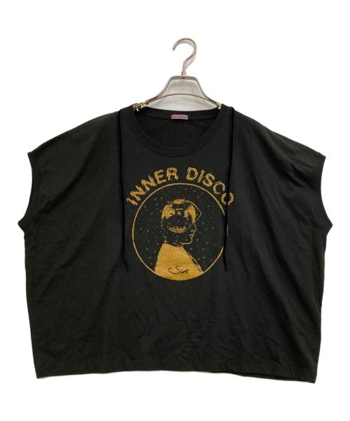 SueUNDERCOVER（スーアンダーカバー）SueUNDERCOVER (スーアンダーカバー) ノースリーブカットソー ブラック サイズ:Fの古着・服飾アイテム