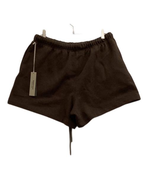 FOG ESSENTIALS（フィアオブゴッド エッセンシャル）FOG ESSENTIALS (フィアオブゴッド エッセンシャル) スウェットハーフパンツ ブラウン サイズ:L 未使用品の古着・服飾アイテム