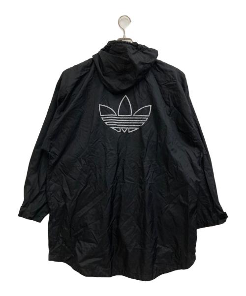 adidas（アディダス）adidas (アディダス) ロゴナイロンジャケット ブラック サイズ:Lの古着・服飾アイテム