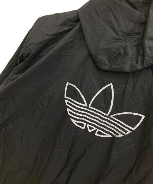 adidas（アディダス）adidas (アディダス) ロゴナイロンジャケット ブラック サイズ:Lの古着・服飾アイテム