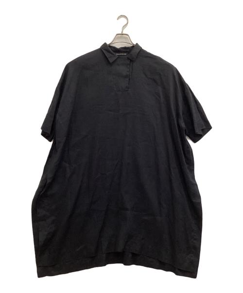 mizuiro-ind（ミズイロインド）mizuiro-ind (ミズイロインド) リネンシャツワンピース グレー サイズ:-の古着・服飾アイテム