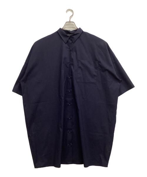 mizuiro-ind（ミズイロインド）mizuiro-ind (ミズイロインド) ワイドシャツワンピース ネイビー サイズ:-の古着・服飾アイテム