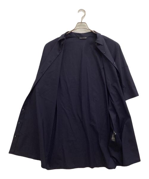 mizuiro-ind（ミズイロインド）mizuiro-ind (ミズイロインド) ワイドシャツワンピース ネイビー サイズ:-の古着・服飾アイテム