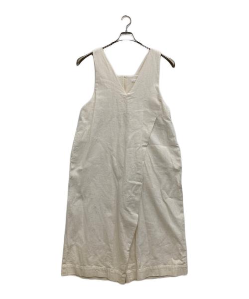 tang（タング）Tang (タング) コットンリネンサロペット アイボリー サイズ:Mの古着・服飾アイテム