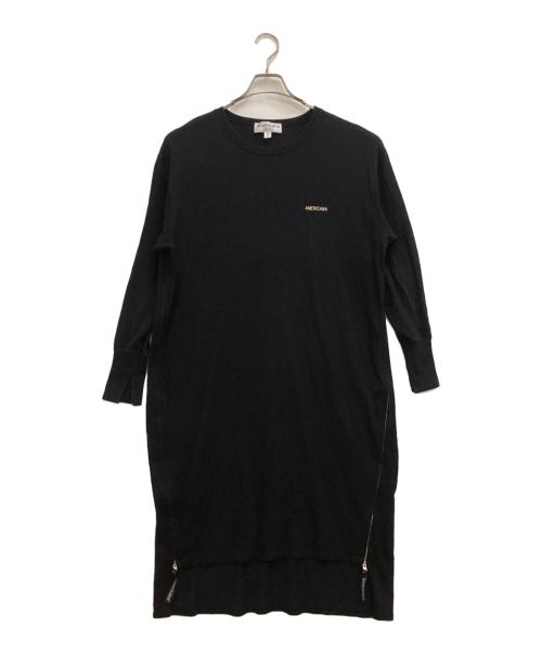 Americana（アメリカーナ）Americana (アメリカーナ) FREAK'S STORE (フリークストア) サイドジップワンピース ブラック サイズ:-の古着・服飾アイテム