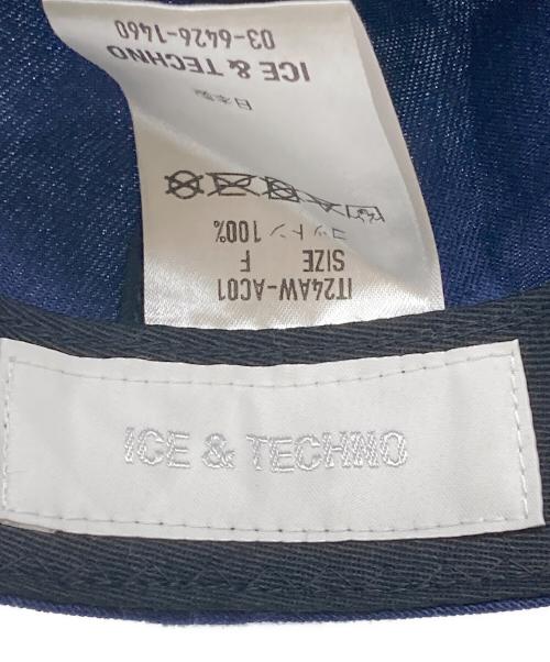 ICE&TECHNO（アイスアンドテクノ）ICE&TECHNO (アイス＆テクノ) 6パネルキャップ ネイビーの古着・服飾アイテム
