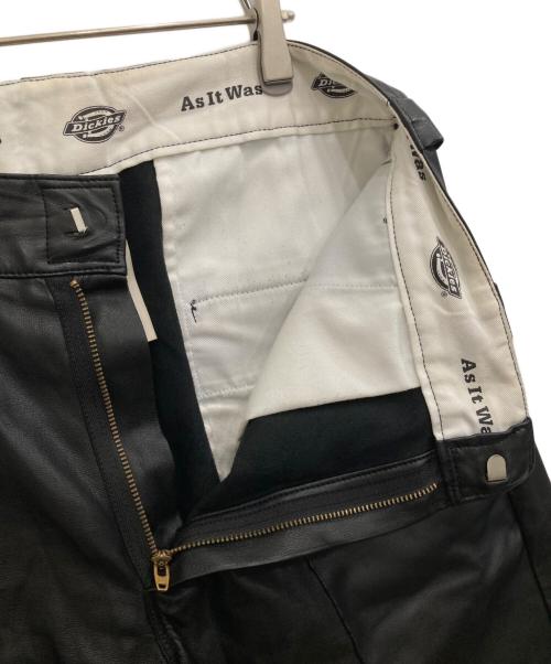 SHINYA KOZUKA（シンヤコズカ）SHINYA KOZUKA (シンヤコズカ) Dickies (ディッキーズ) フェイクレザーパンツ ブラック サイズ:Mの古着・服飾アイテム