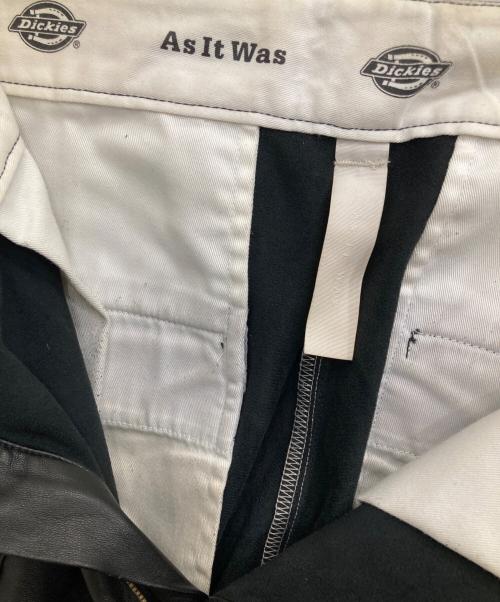 SHINYA KOZUKA（シンヤコズカ）SHINYA KOZUKA (シンヤコズカ) Dickies (ディッキーズ) フェイクレザーパンツ ブラック サイズ:Mの古着・服飾アイテム