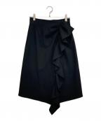 BORDERS at BALCONYボーダーズアットバルコニー）の古着「スカート」｜ブラック