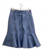 sacaiサカイ）の古着「Wool Melton Skirt」｜スカイブルー