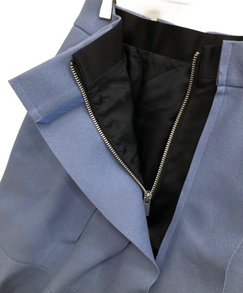sacai（サカイ）sacai (サカイ) Wool Melton Skirt スカイブルー サイズ:1の古着・服飾アイテム