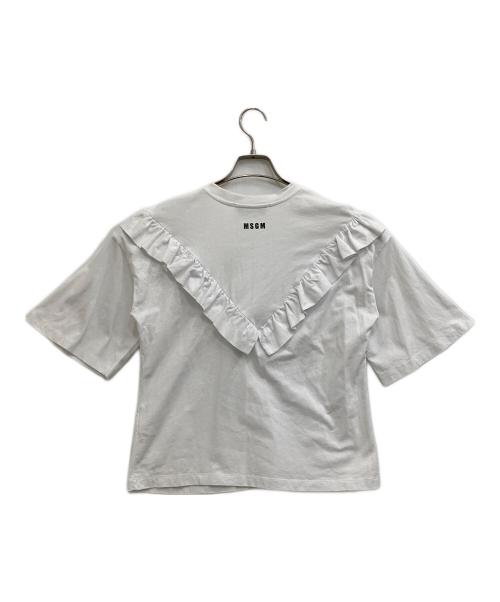 MSGM（エムエスジーエム）MSGM (エムエスジーエム) 半袖カットソー ホワイト サイズ:XSの古着・服飾アイテム