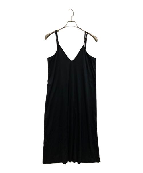 ETRE（エトレ）etre (エトレ) フロントレースアップロングワンピース ブラック サイズ:Fの古着・服飾アイテム