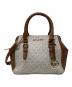 MICHAEL KORS（マイケルコース）の古着「2WAYサッチェルショルダーバッグショルダーバッグ」｜ブラウン×ホワイト