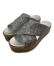 MIU MIU（ミュウミュウ）の古着「エスパドリーユ」｜シルバー