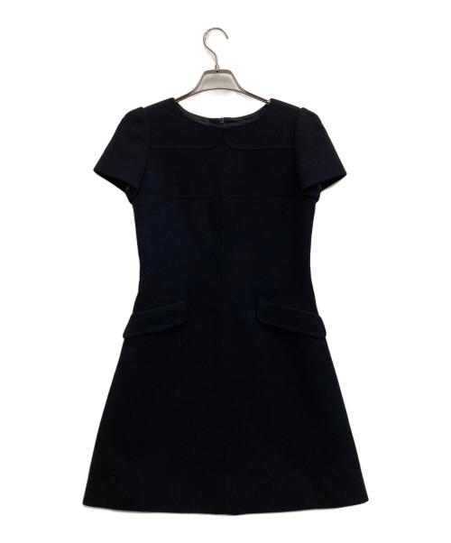 FOXEY（フォクシー）FOXEY (フォクシー) ウールワンピース ネイビー サイズ:Mの古着・服飾アイテム