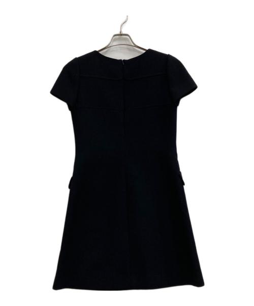 FOXEY（フォクシー）FOXEY (フォクシー) ウールワンピース ネイビー サイズ:Mの古着・服飾アイテム