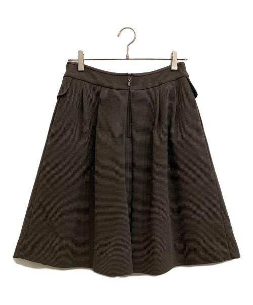 FOXEY（フォクシー）FOXEY (フォクシー) タックフレアスカート ブラウン サイズ:Lの古着・服飾アイテム