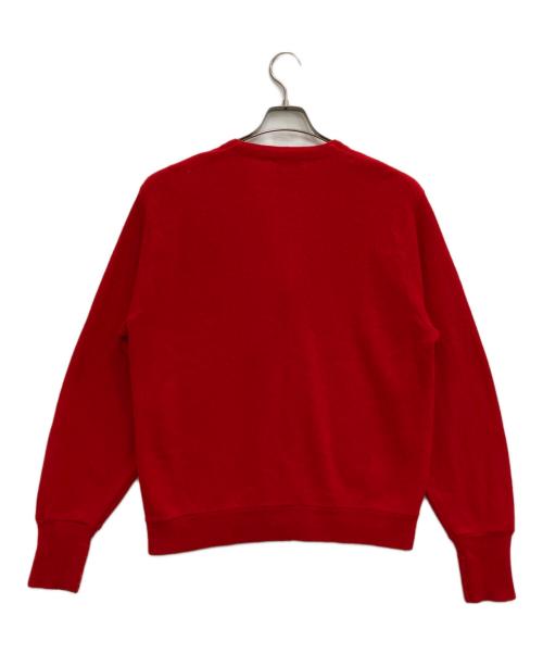 IZOD LACOSTE（アイゾッド ラコステ）IZOD LACOSTE (アイゾッド ラコステ) アクリルカーディガン レッド サイズ:Mの古着・服飾アイテム