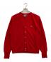 IZOD LACOSTE（アイゾッド ラコステ）の古着「アクリルカーディガン」｜レッド