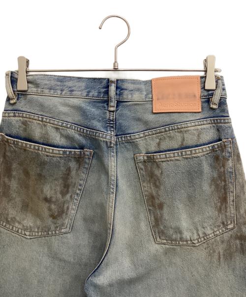 Acne studios（アクネ ストゥディオス）ACNE STUDIOS (アクネ ストゥディオス) 2021M Penicillinダメージ加工デニムパンツ スカイブルー サイズ:28の古着・服飾アイテム