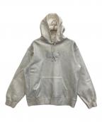 SUPREME×MM6 Maison Margielaシュプリーム×エムエムシックスメゾンマルジェラ）の古着「Foil box logo hooded」｜シルバー