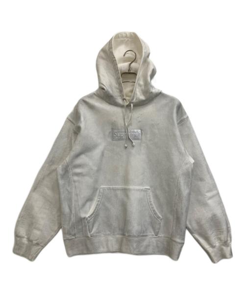 SUPREME（シュプリーム）Supreme (シュプリーム) MM6 Maison Margiela (エムエムシックスメゾンマルジェラ) Foil box logo hooded シルバー サイズ:Mの古着・服飾アイテム