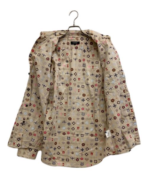 BURBERRY BLACK LABEL（バーバリーブラックレーベル）BURBERRY BLACK LABEL (バーバリーブラックレーベル) モノグラムプリントシャツ ベージュ サイズ:3の古着・服飾アイテム