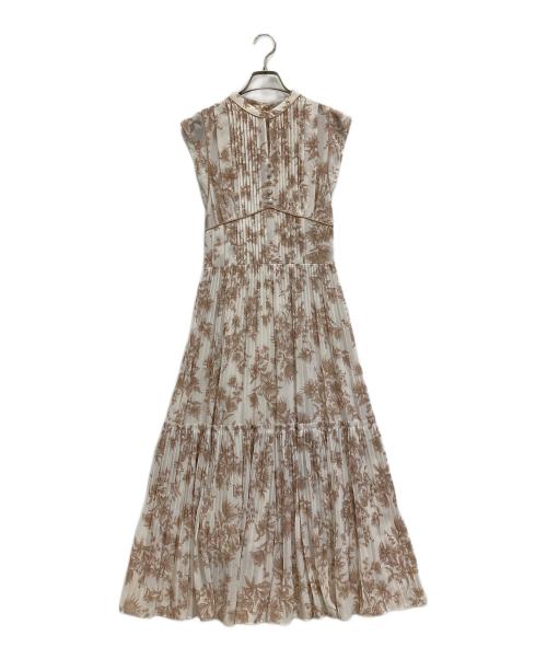 Snidel（スナイデル）Snidel (スナイデル) プリントプリーツワンピース ピンク サイズ:Sの古着・服飾アイテム