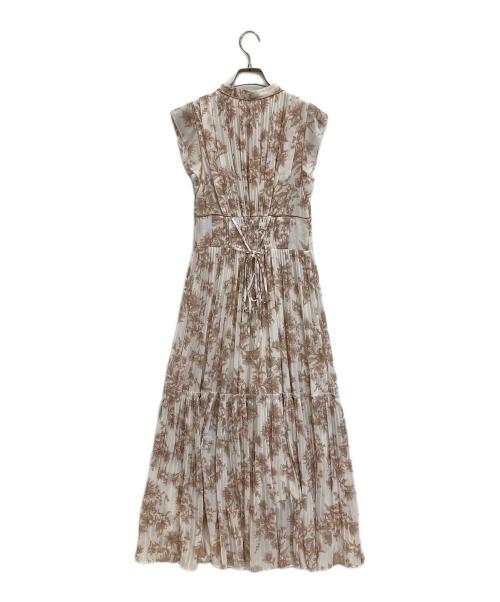 Snidel（スナイデル）Snidel (スナイデル) プリントプリーツワンピース ピンク サイズ:Sの古着・服飾アイテム