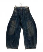 ARGUECULTUREアルグエカルチャー）の古着「ワイドデニムパンツ」｜インディゴ